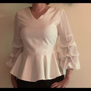 White small blouse ~ Gracia Brand
